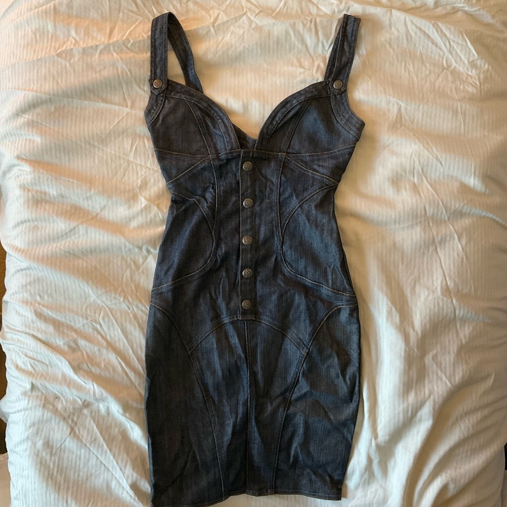 Rock & Republic Sweetheart Neckline Denim Dress